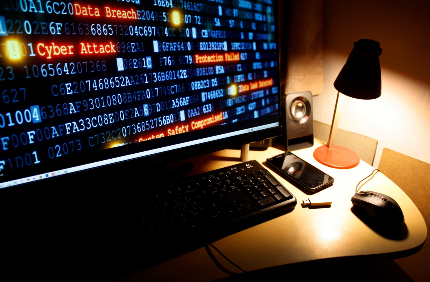 ESET Security Report — gráfico de intentos de ataque en empresas de la región