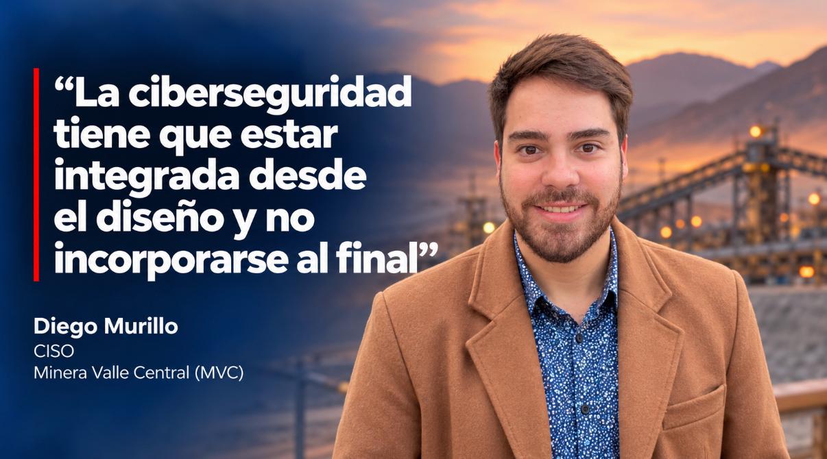 Diego Murillo destaca la importancia de integrar la ciberseguridad desde el diseño de los proyectos tecnológicos en minería.